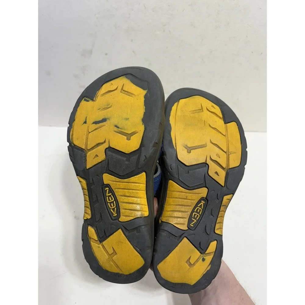 Keen Newport H2 Boys Sandals Blue Yellow Hiking Water Shoes Size 4